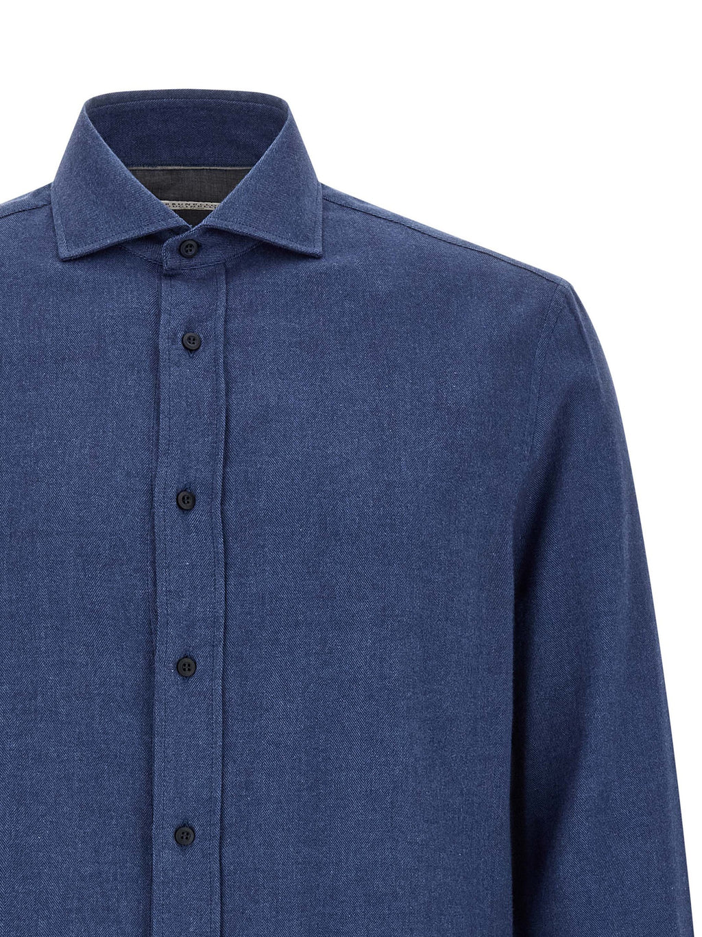 Brunello Cucinelli Blue Cotton Blouse