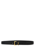 Saint Laurent Black Calfskin Regular Belt