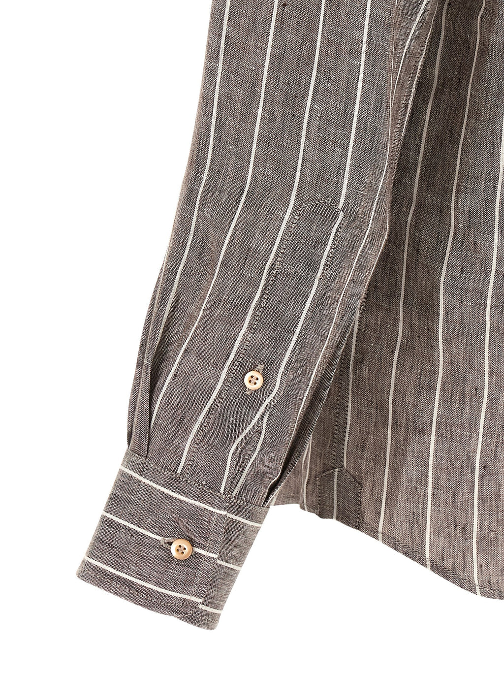 Brunello Cucinelli Brown Linen Blouse
