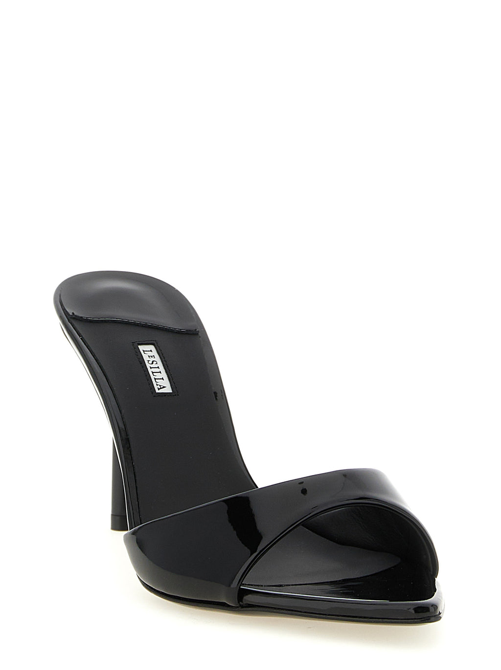LE SILLA Black Polyethylene Stiletto Heel Sandals
