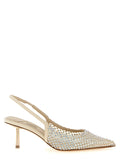 LE SILLA Beige Polyester Mid Heel Pumps