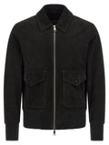 GIORGIO BRATO Black Lamb Leather Leather Jacket