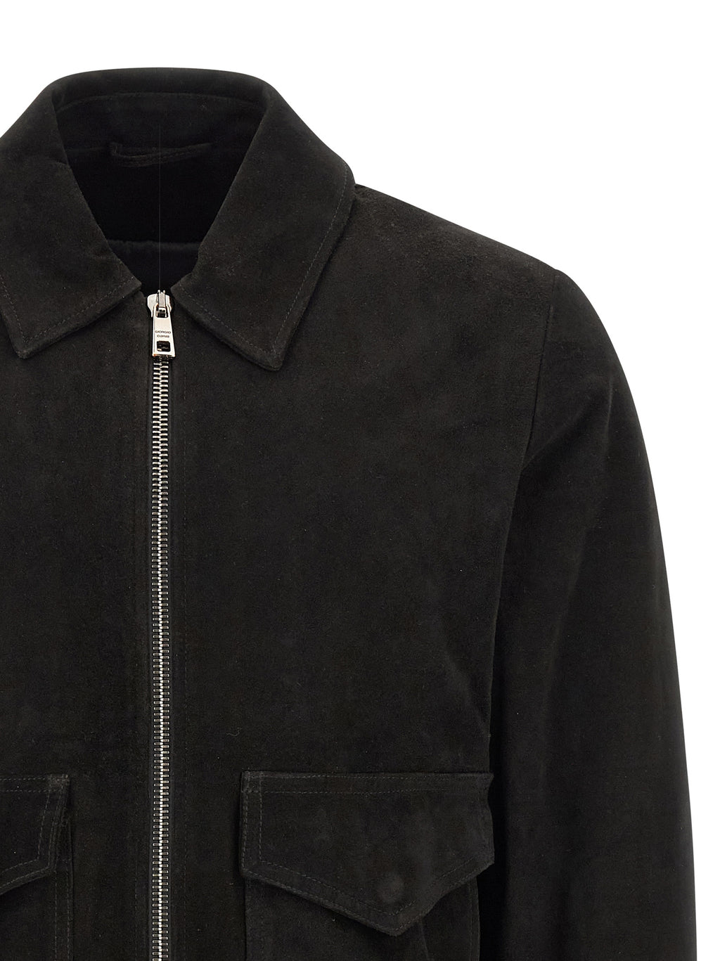 GIORGIO BRATO Black Lamb Leather Leather Jacket
