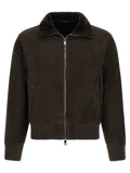 GIORGIO BRATO Brown Lamb Leather Leather Jacket