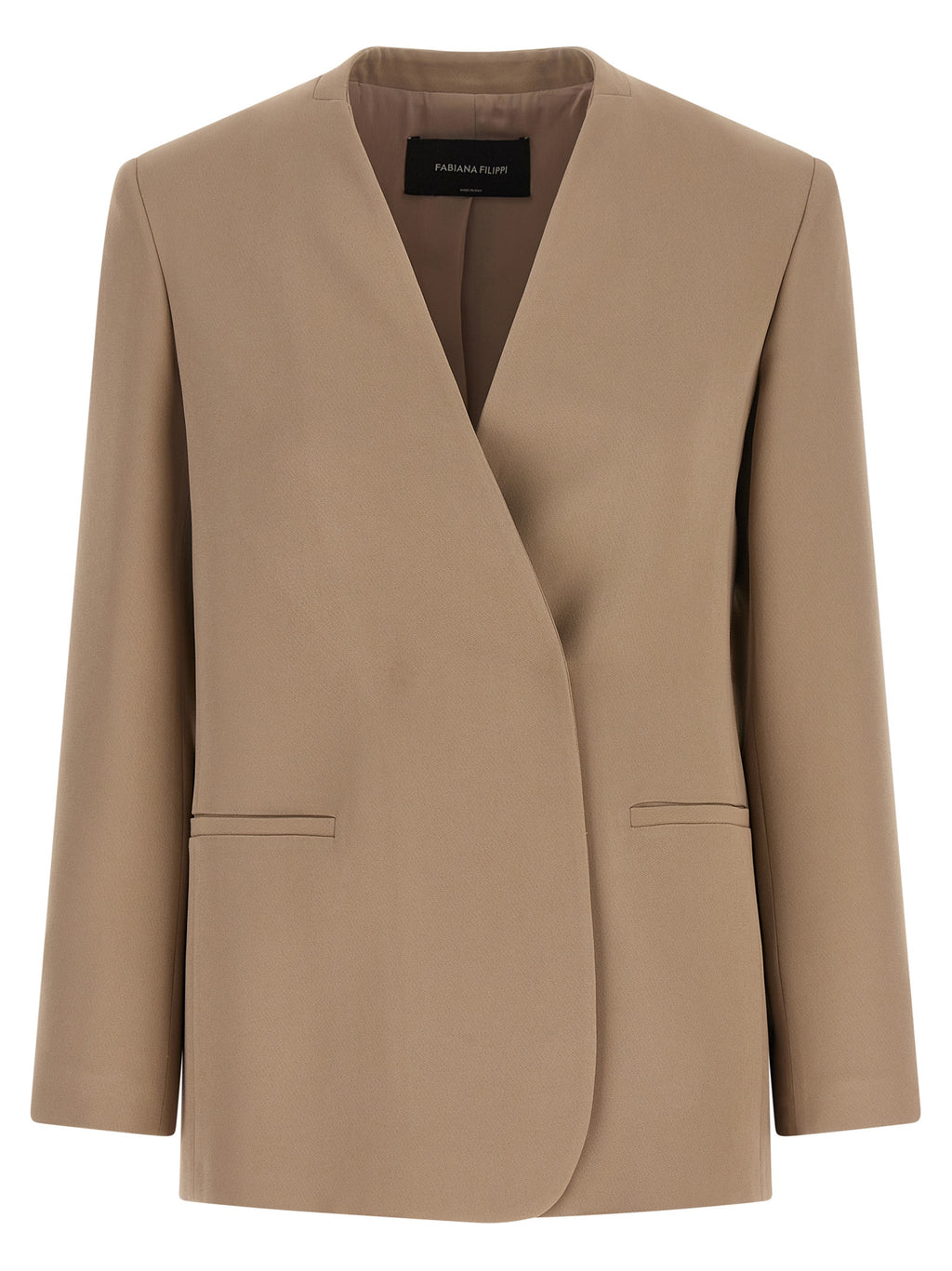 Fabiana Filippi Beige Acetate Blazer