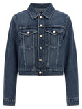7 For All Mankind Blue Cotton Denim Jacket