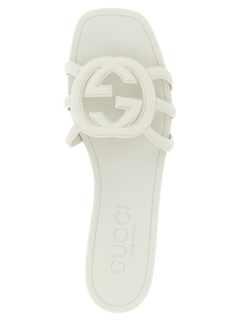 Gucci Gray Rubber Slides