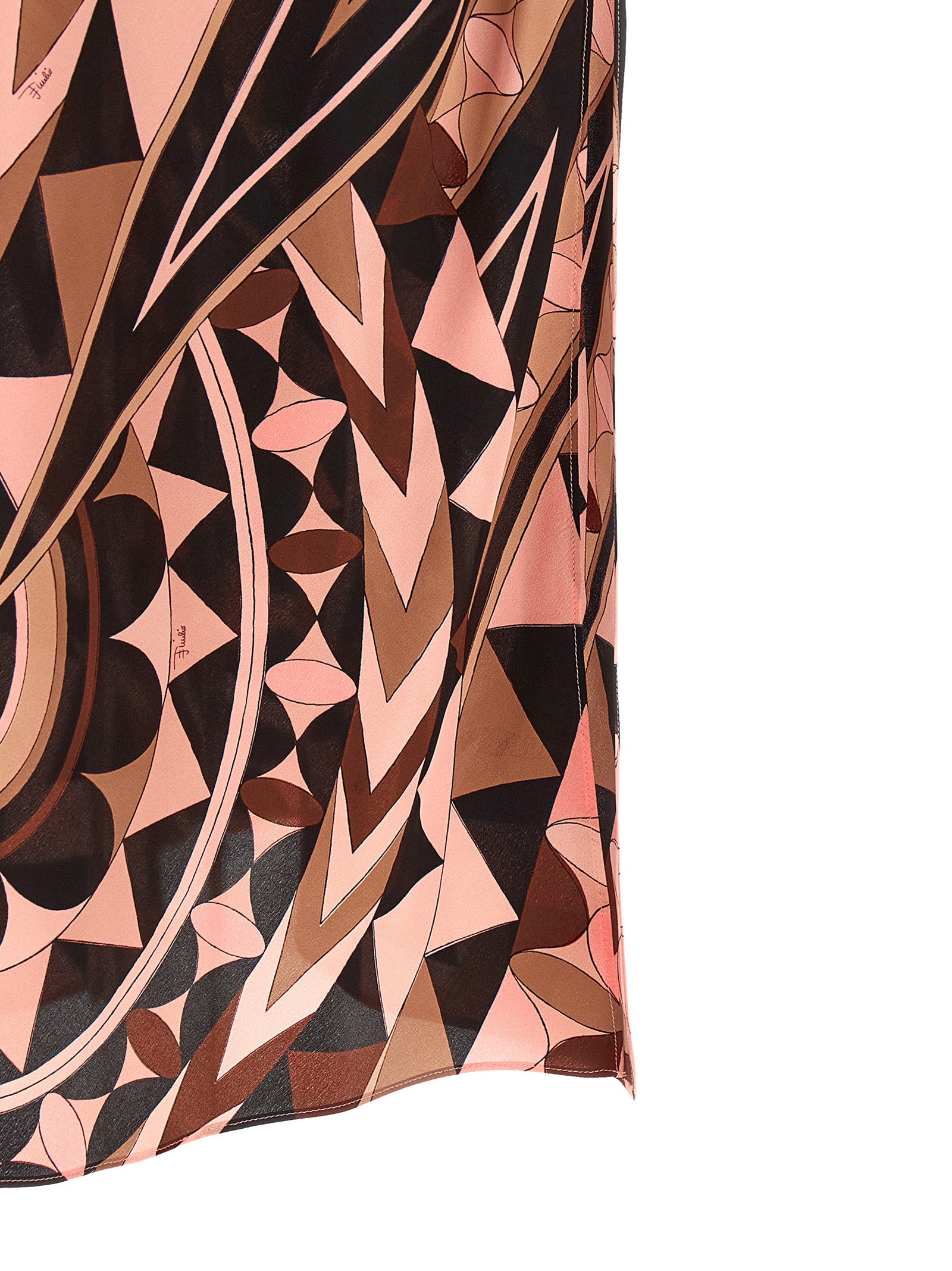 Emilio Pucci Multicolor Silk Long Dress