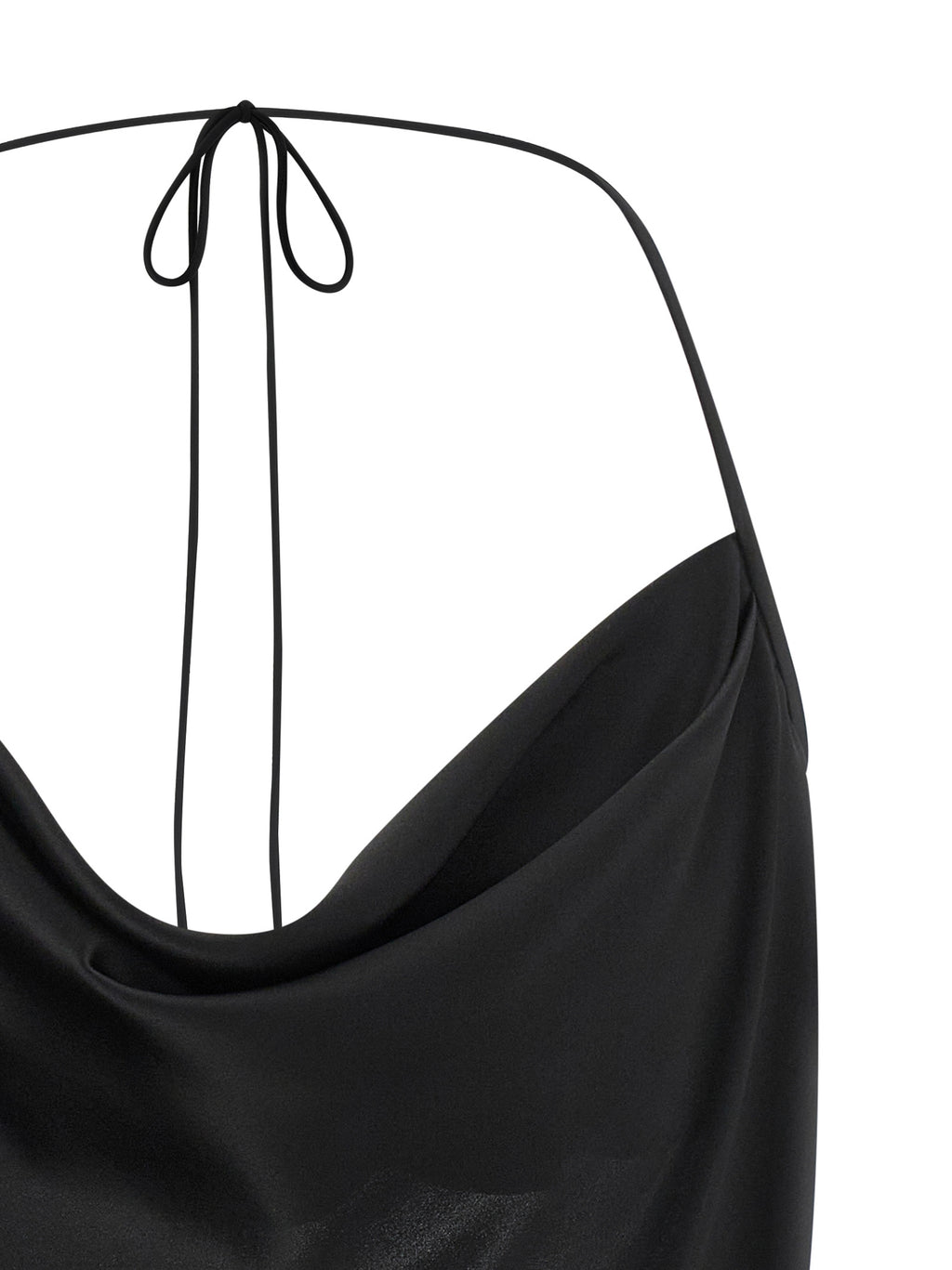 Valentino Garavani Black Silk Tank Tops