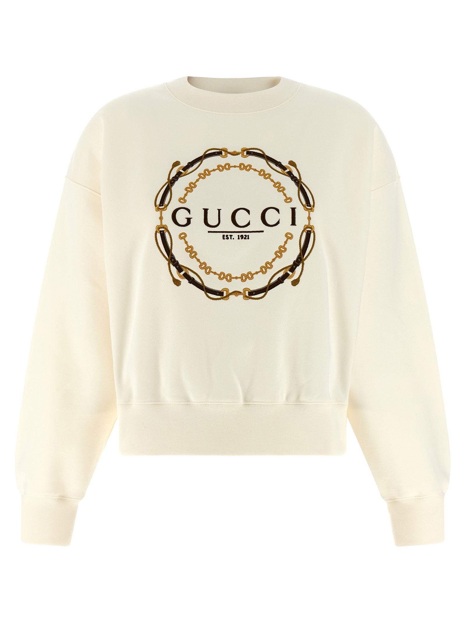 Gucci White Cotton Sweatshirt