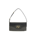 Valentino Garavani Brown Calf Leather Bos Taurus Shoulder Bag