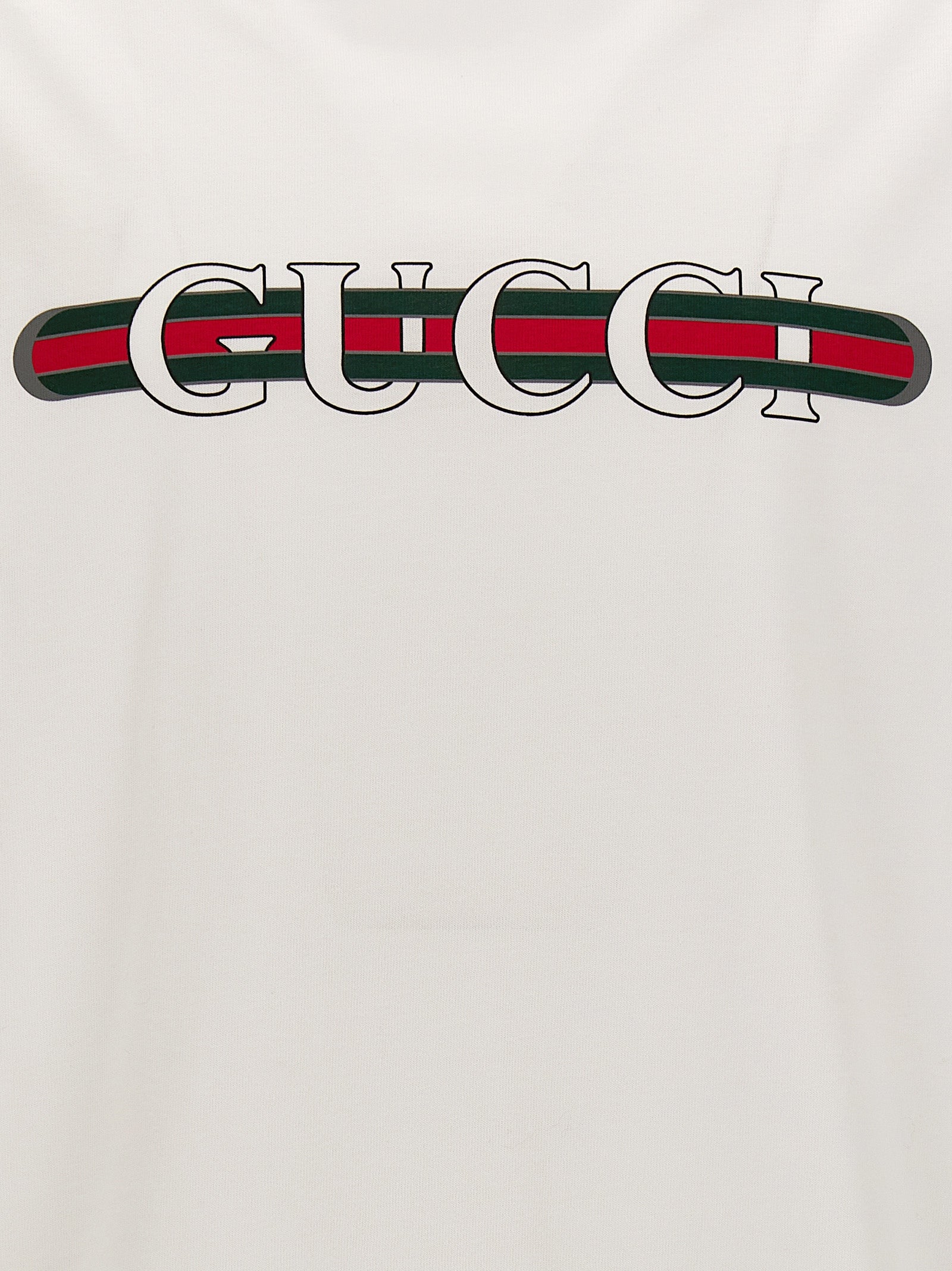Gucci White Cotton T-Shirt