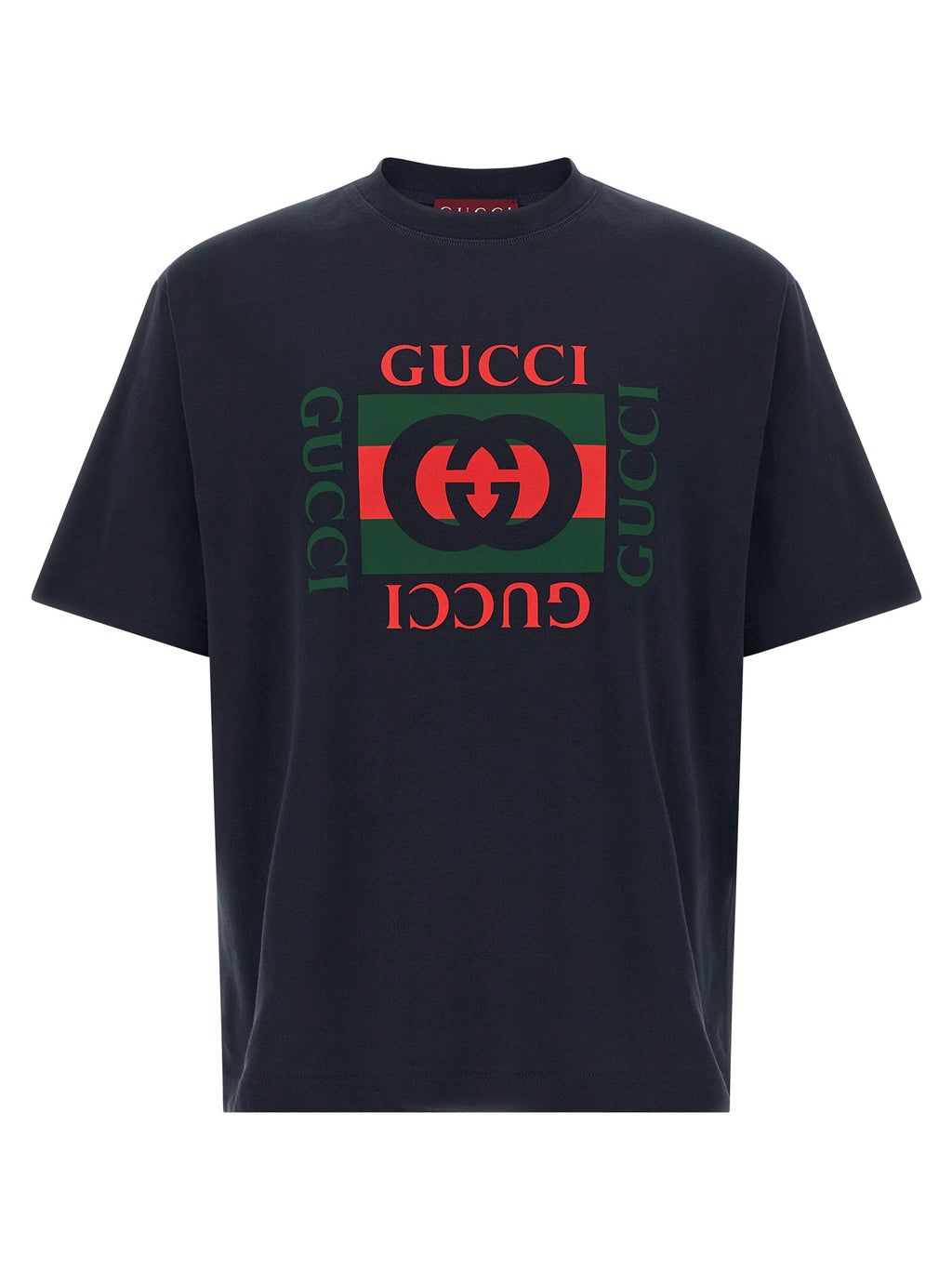 Gucci Blue Cotton T-Shirt