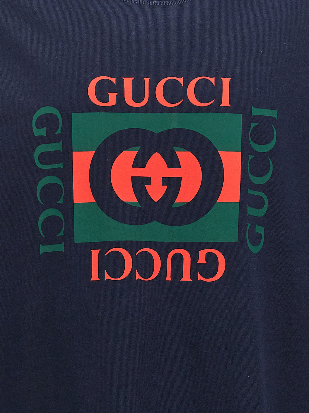 Gucci Blue Cotton T-Shirt