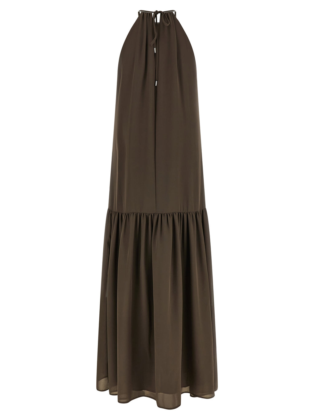 Peserico Brown Polyester Long Dress