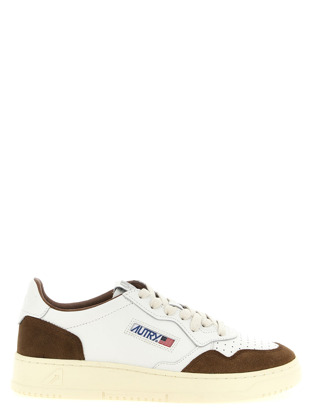 Autry Brown Cowhide Low Top Sneakers