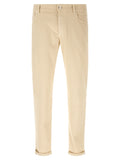 Brunello Cucinelli Beige Cotton Straight-Leg Jeans