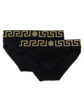 Versace Black Cotton Briefs
