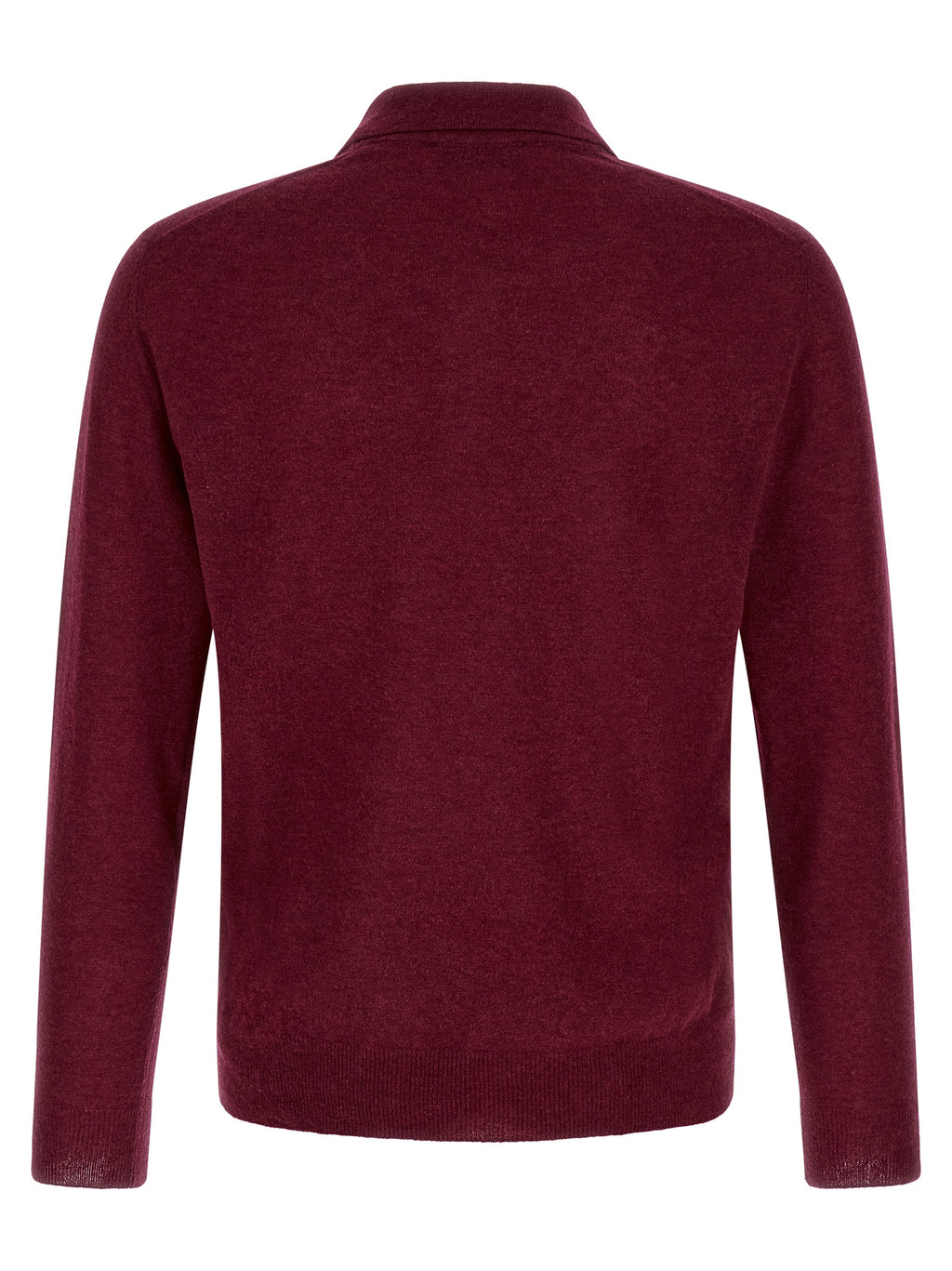 ZANONE Bordeaux Cashmere Polo Shirt