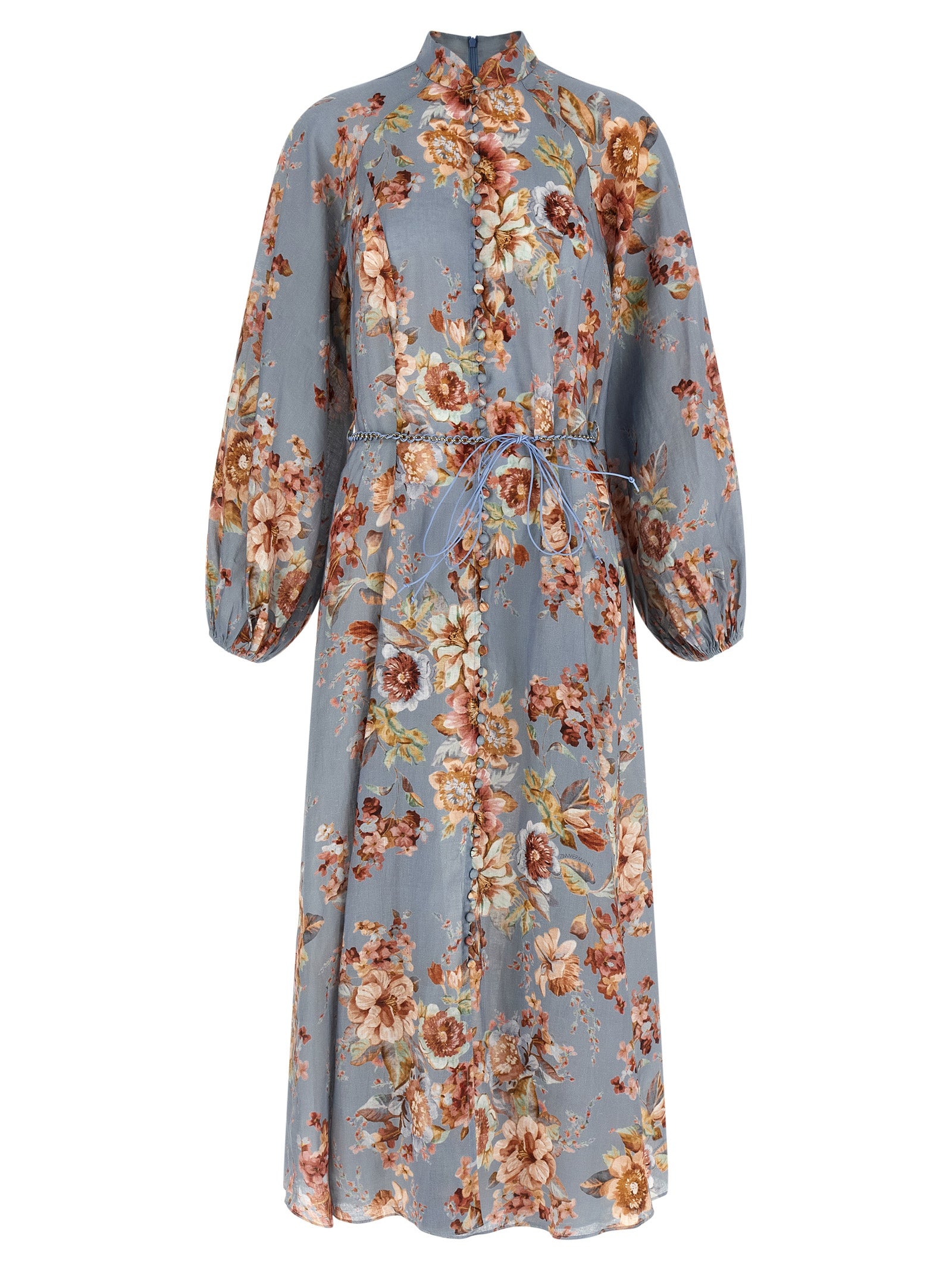 Zimmermann Blue Linen Long Dress