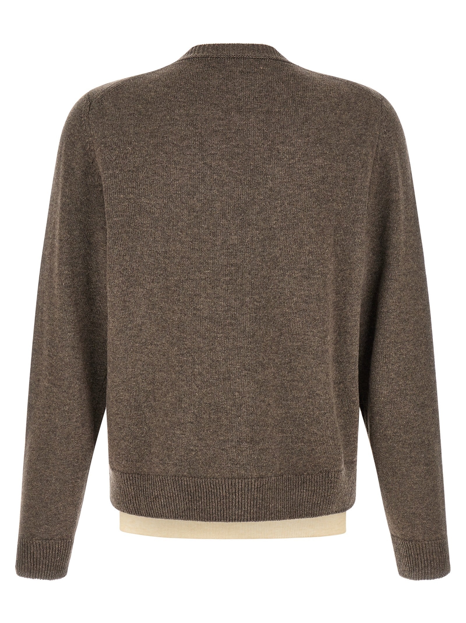 Maison Margiela Brown Virgin Wool Cardigan