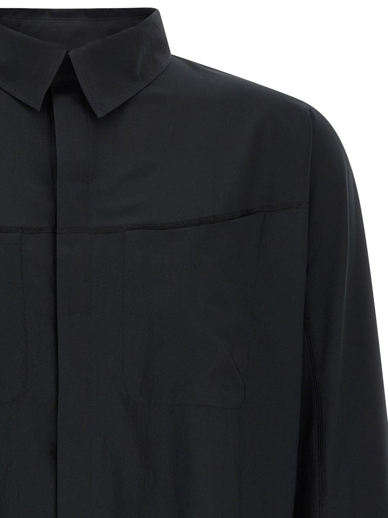 SATISFY Black Polyester Blouse