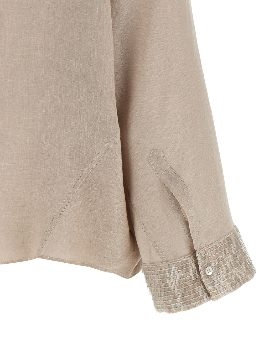 Brunello Cucinelli Beige Linen Blouse