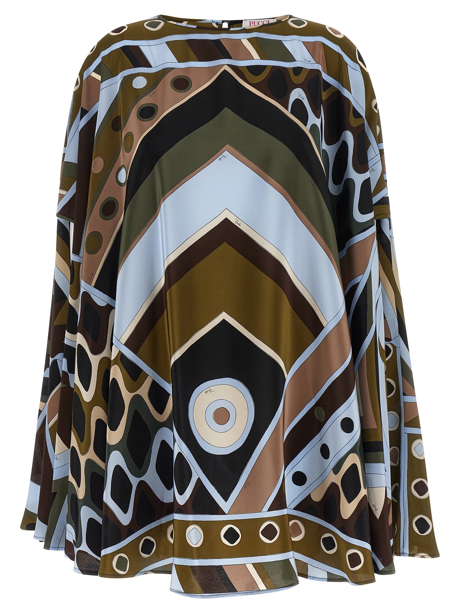 Emilio Pucci Multicolor Silk Short Dress