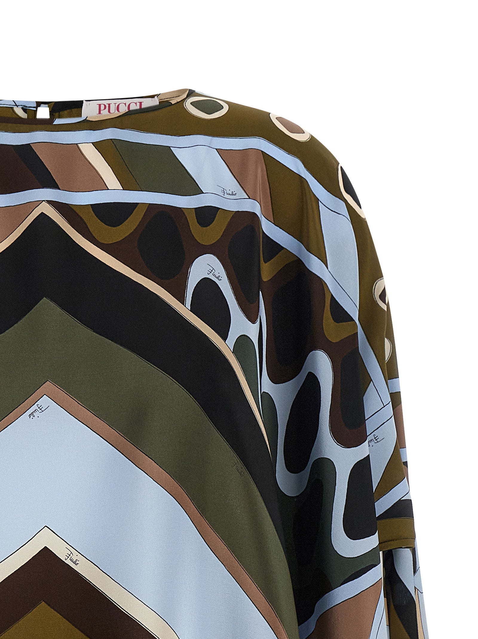 Emilio Pucci Multicolor Silk Short Dress