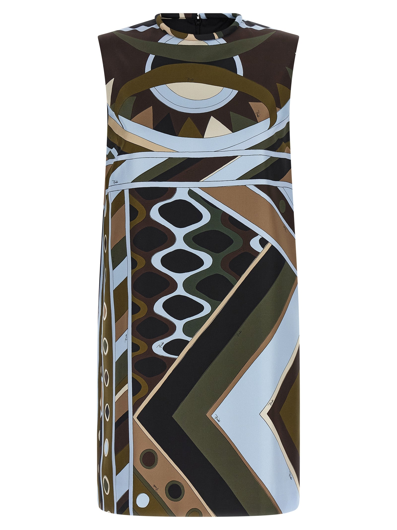 Emilio Pucci Multicolor Silk Short Dress