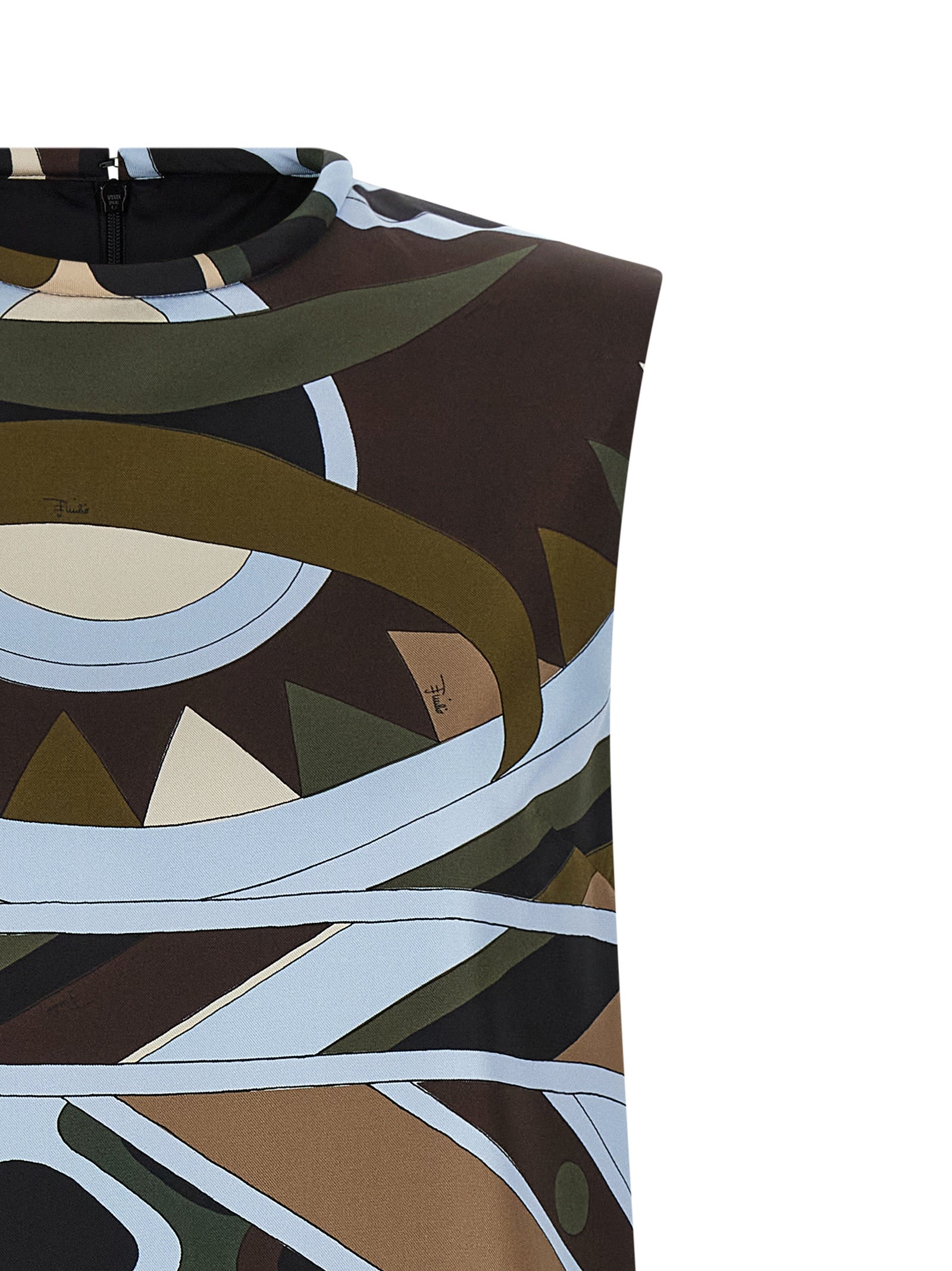 Emilio Pucci Multicolor Silk Short Dress