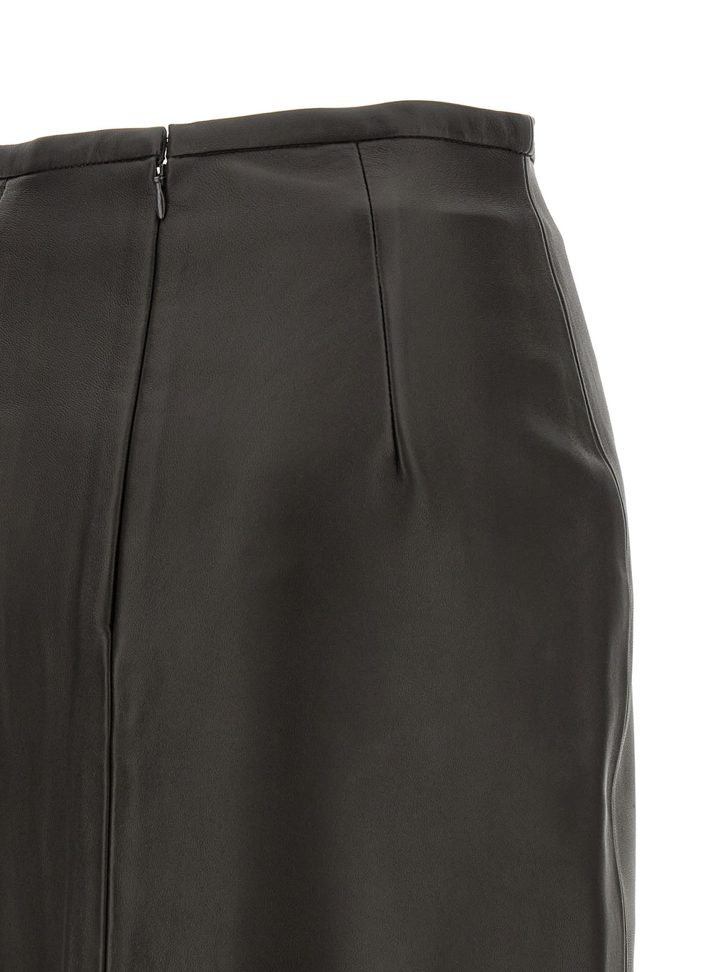 CO Black Lamb Leather Mini Skirt