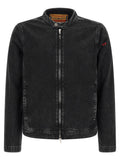 Diesel Black Cotton Denim Jacket