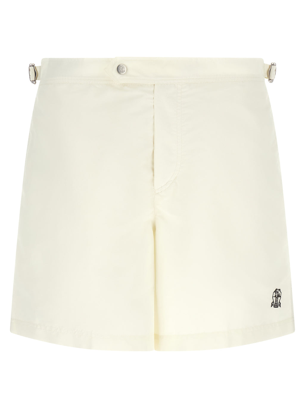 Brunello Cucinelli Beige Polyester Swim Shorts