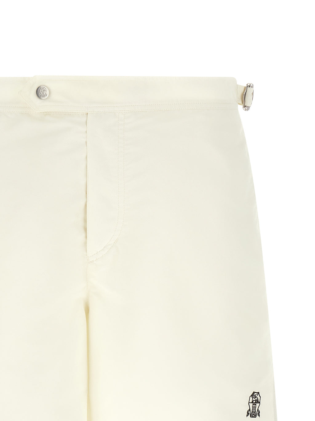 Brunello Cucinelli Beige Polyester Swim Shorts
