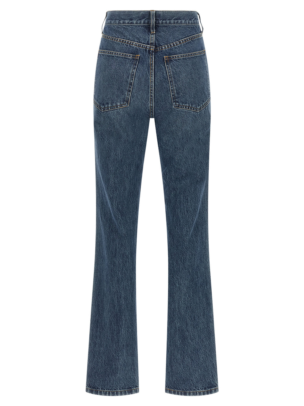 CO Blue Cotton Flared Jeans
