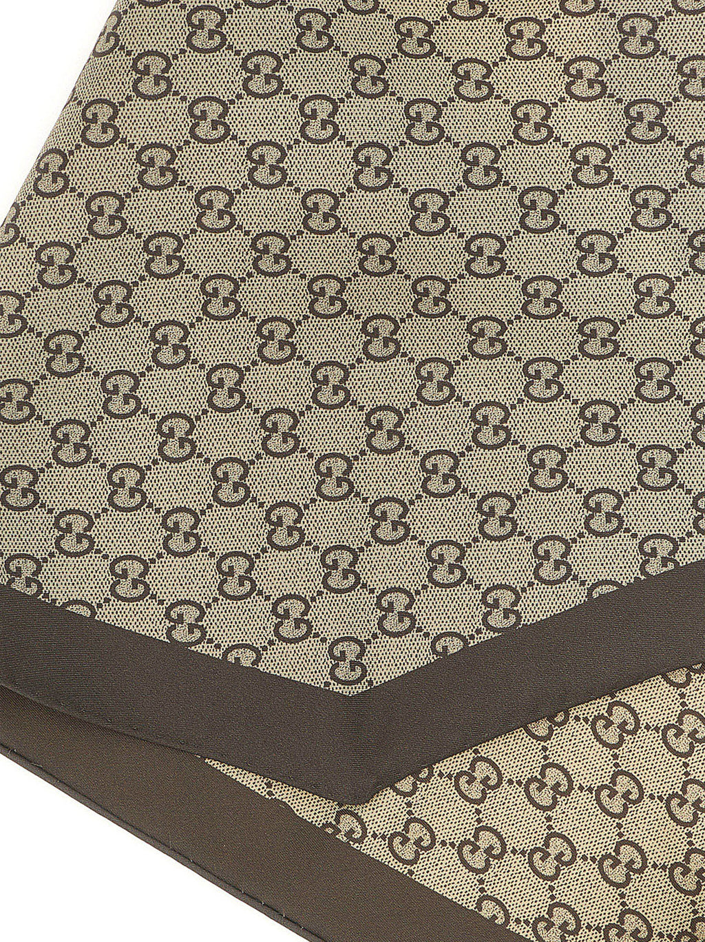 Gucci Beige Silk Foulard
