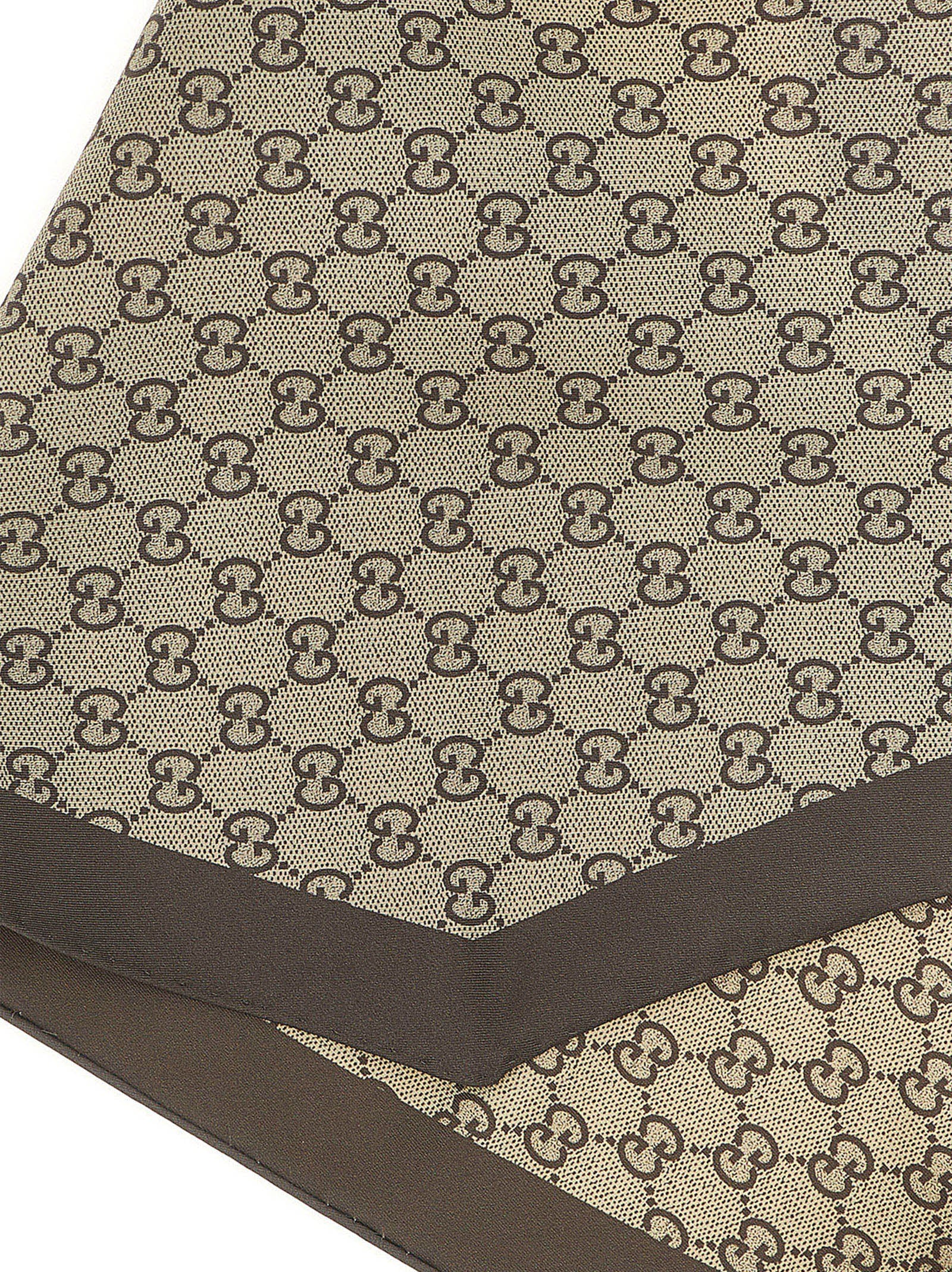 Gucci Beige Silk Foulard