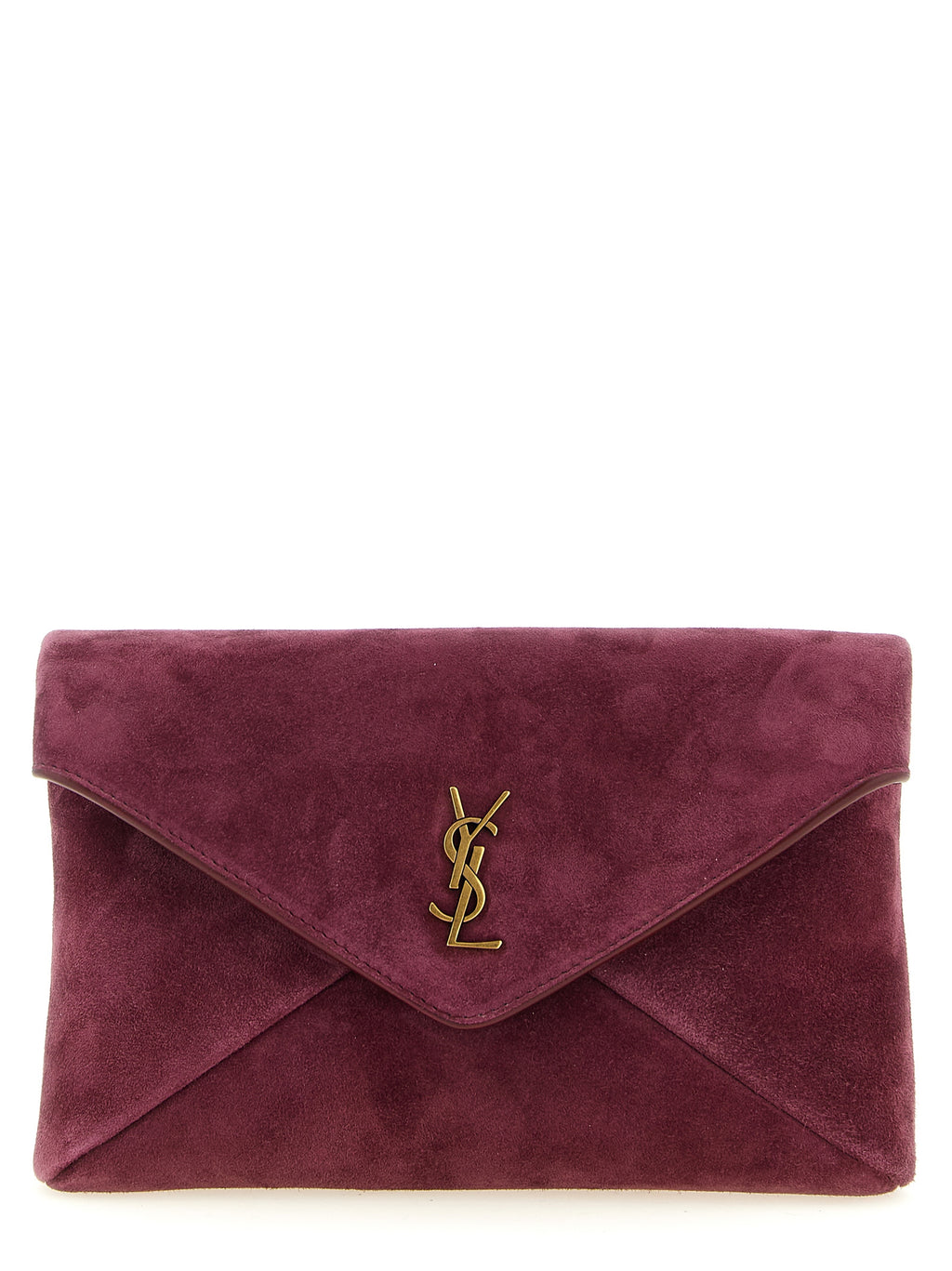 Saint Laurent Bordeaux Calfskin Crossbody Bag