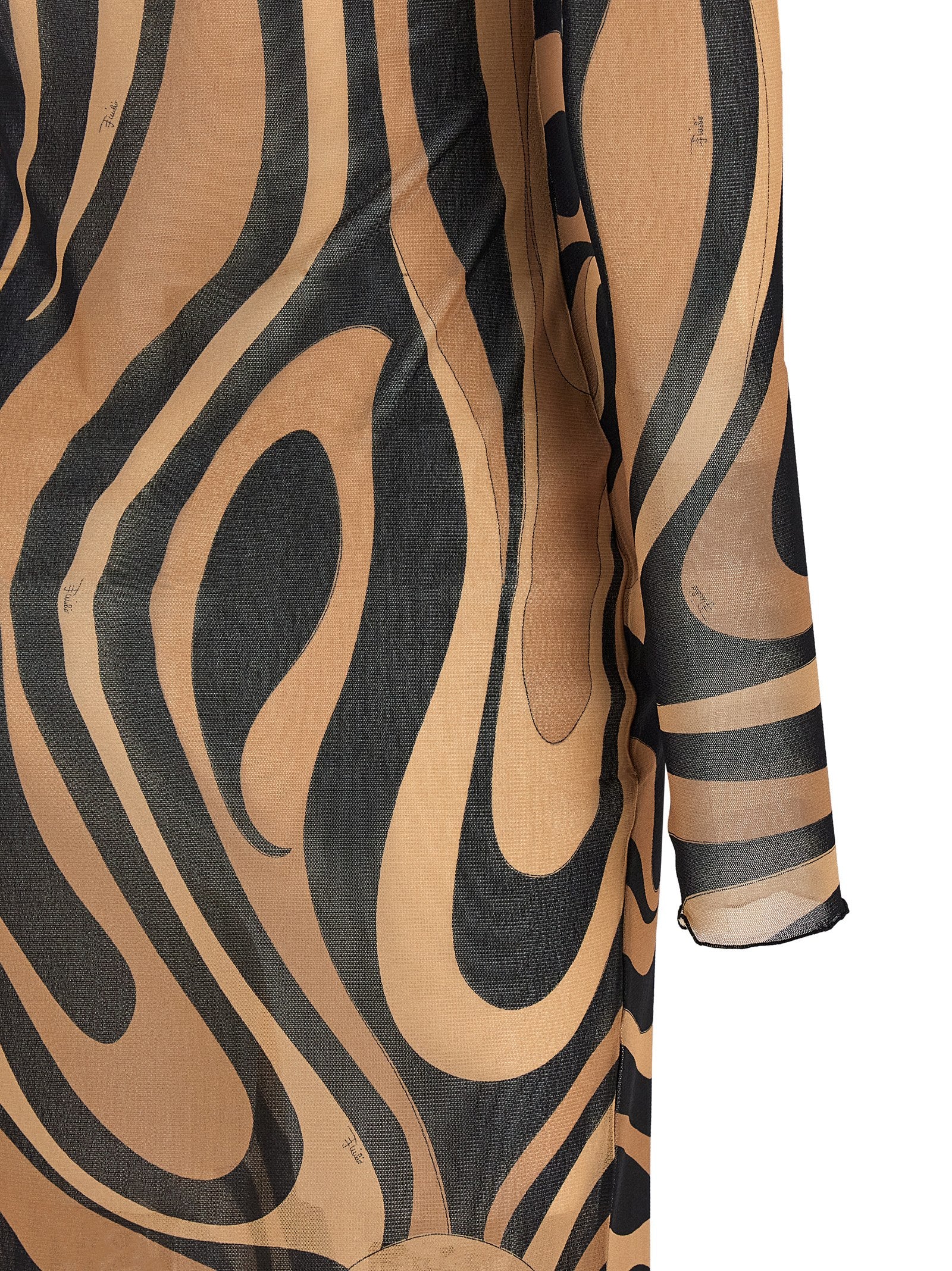 Emilio Pucci Multicolor Polyamide Long Dress