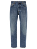 Department 5 Blue Cotton Relaxed Fit Jeans