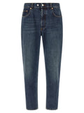 Department 5 Blue Cotton Tapered Jeans
