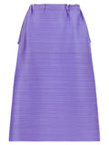 PLEATS PLEASE ISSEY MIYAKE Purple Polyester Midi Skirt