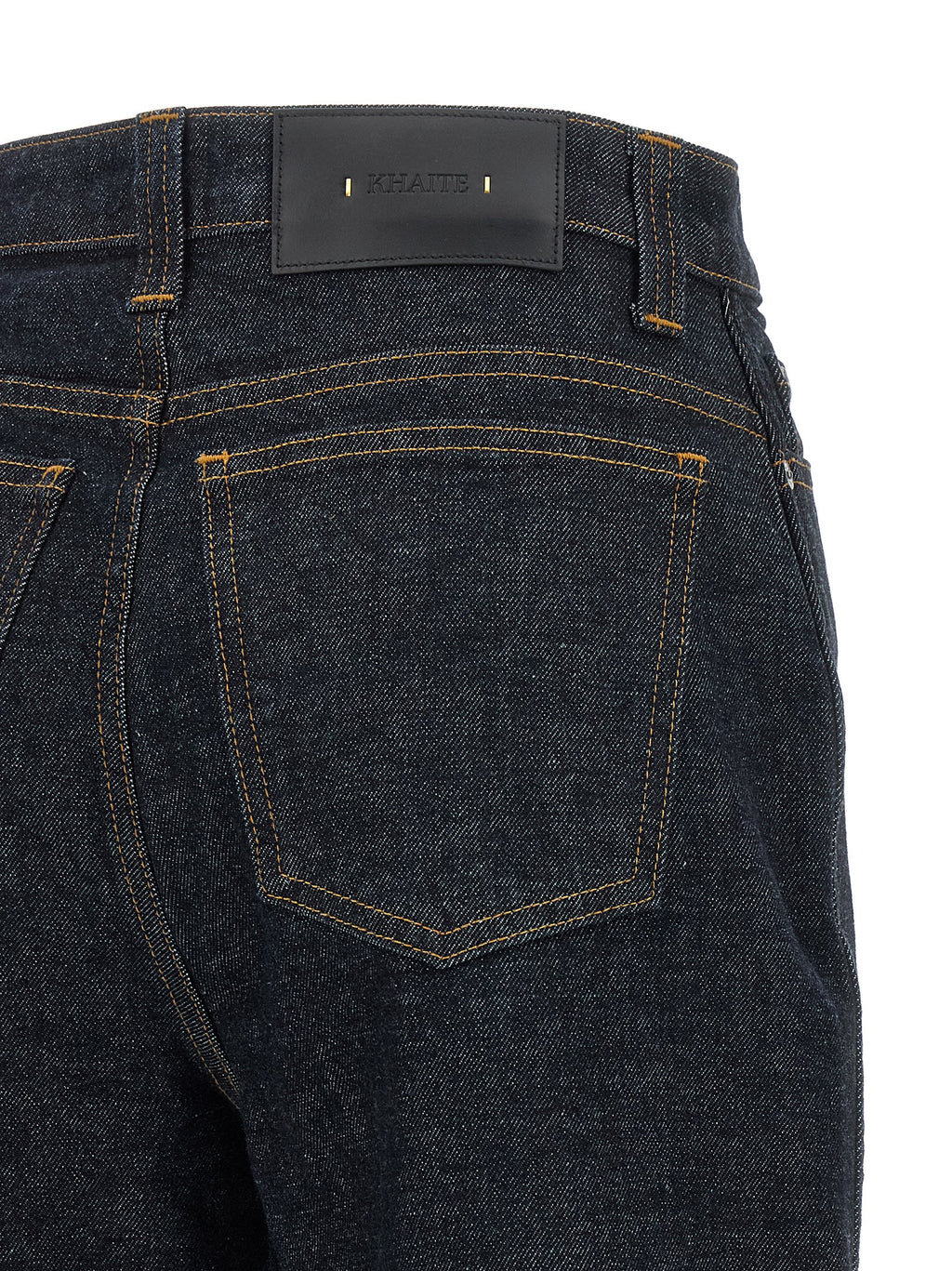 Khaite Blue Cotton Flared Jeans
