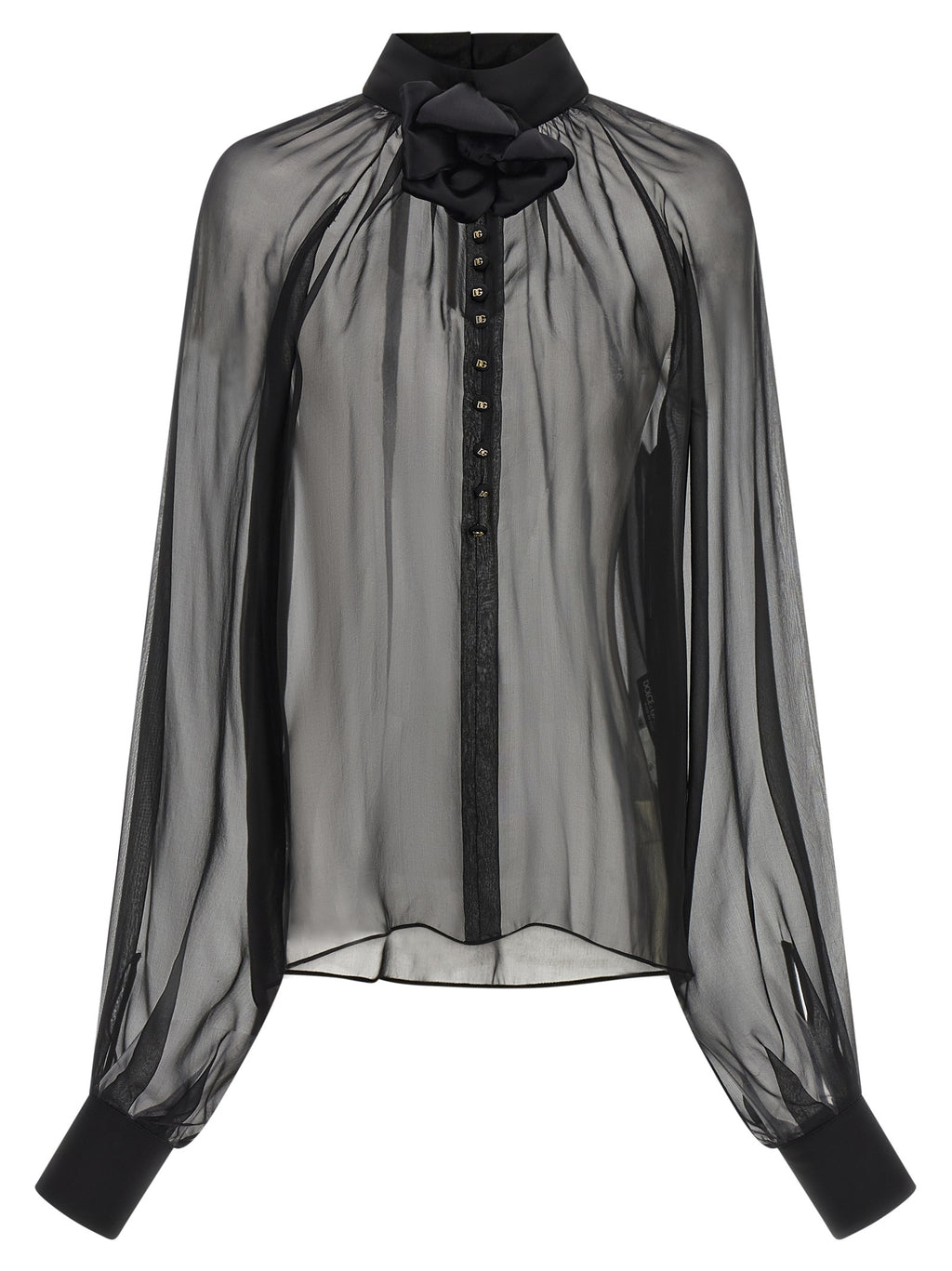 Dolce & Gabbana Black Silk Blouse