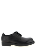 MM6 Maison Margiela Black Cowhide Oxfords And Derbies