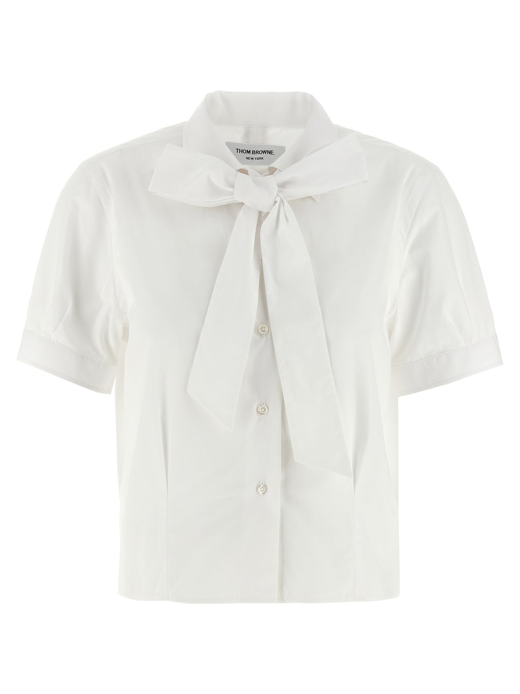 Thom Browne White Cotton Blouse