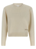 A.P.C. White Wool Cardigan