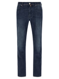 Jacob Cohen Blue Cotton Slim Fit Jeans