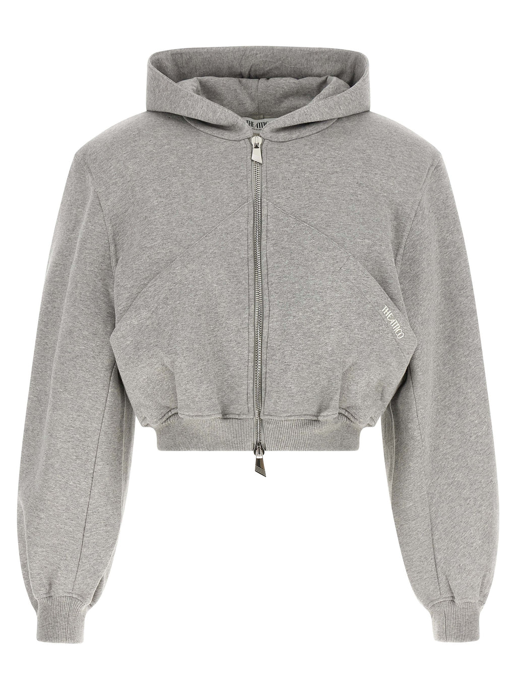 The Attico Gray Cotton Sweatshirt
